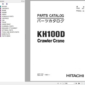 Hitachi KH100D Parts Catalog