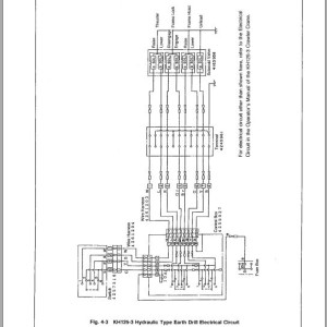 Hitachi KH125-3 Electrical & Hydraulic Circuit Diagram