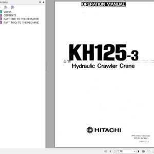 Hitachi KH125-3 Operators Manual EM222-2-2
