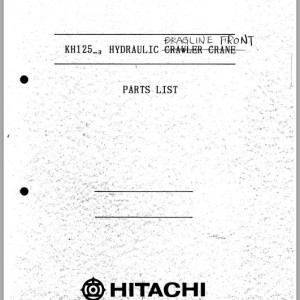 Hitachi KH125-3 Parts List