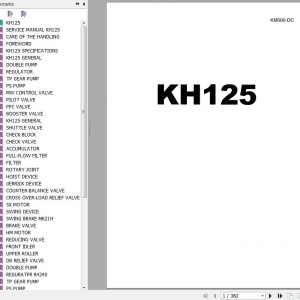 Hitachi KH125 Service Manual KM000-DC