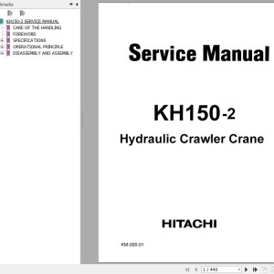Hitachi KH150-2 Service Manual KM-008-01