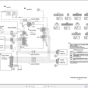 Hitachi KH250HD Electrical Accelerator Grip Electrical Circuit Diagram