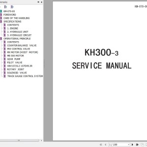 Hitachi KH300-3 Service Manual