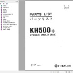 Hitachi KH500-3 Parts Catalog