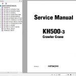 Hitachi KH500-3 Service Manual KM-308E-00