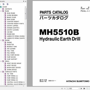 Hitachi MH55010B Parts Catalog P24L-1-1