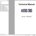 Hitachi Dump Truck AH250D AH300D Technical Manual T8TDE-00
