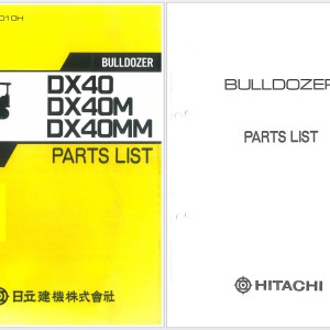 Hitachi DX40 DX40M DX40MM Spare Parts Catalog PDF 621991-00010H EN JP