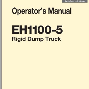 Hitachi EH1100-5 Operator's Manual O-QB_80-En-2H-00