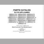 Hitachi EH1100-5(MTU) EQBB80 Parts Catalog P-QBB80-En-2C-00