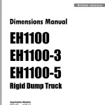Hitachi EH1100 EH1100-3 EH1100-5 Dimensions Manual HTMPS–C2–04–20–02
