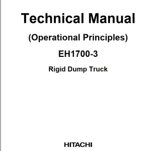 Hitachi EH1700-3 Technical Manual T8R6-E-02