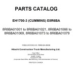 Hitachi EH1700-3PR 8R6AA Parts Catalog P8R6-BA-0000K
