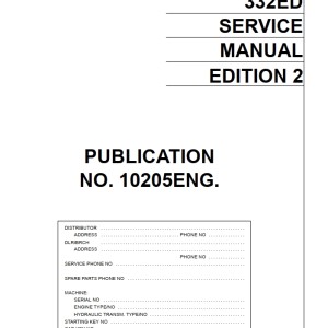 Hitachi EH3000 332ED Service Manual 10205ENG
