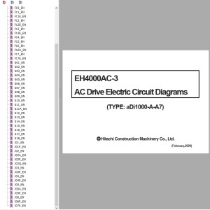 Hitachi EH3500AC-3 AC Drive Electric Circuit Diagram aDi1000-A-A7