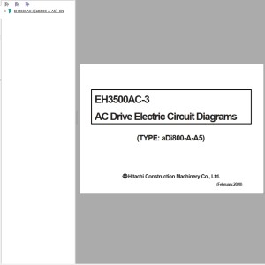 Hitachi EH3500AC-3 AC Drive Electric Circuit Diagram aDi800-A-A5