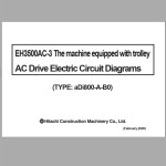 Hitachi EH3500AC-3 AC Drive Electric Circuit Diagrams aDi800-A-B0