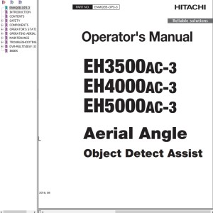 Hitachi EH3500AC-3 EH4000AC-3 EH5000AC-3 Operator's Manual ENMQEB-OP3-3