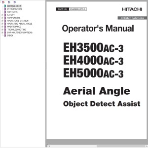 Hitachi EH3500AC-3 EH4000AC-3 EH5000AC-3 Operator's Manual ENMQEB-OP3-5