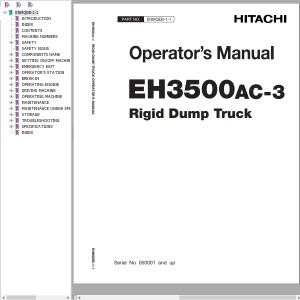 Hitachi EH3500AC-3 Operator's Manual ENMQEB-1-1