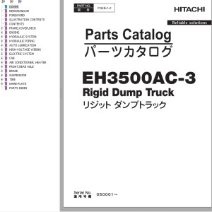 Hitachi EH3500AC-3 Parts Catalog PQEB-1-2