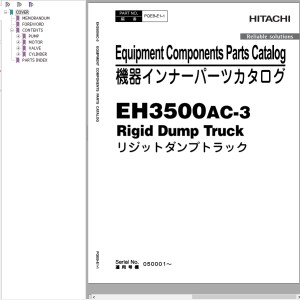 Hitachi EH3500AC-3 Parts Catalog PQEB-E1-1
