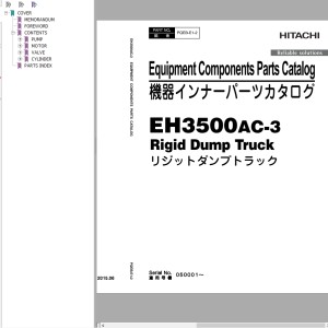 Hitachi EH3500AC-3 Parts Catalog PQEB-E1-2