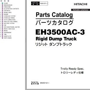 Hitachi EH3500AC-3 Parts Catalog PQEB-OP1-1