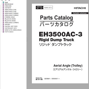 Hitachi EH3500AC-3 Parts Catalog PQEB91-OP1-2