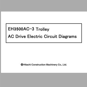 Hitachi EH3500AC-3 Trolley AC Drive Electric Circuit Diagrams 331SJ38746