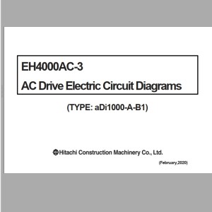 Hitachi EH4000AC-3 AC Drive Electric Circuit Diagram aDi1000-A-B1