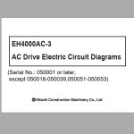Hitachi EH4000AC-3 AC Drive Electric Circuit Diagrams 331SJ328113