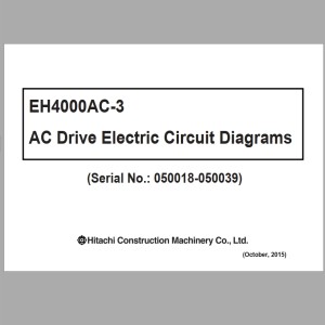 Hitachi EH4000AC-3 AC Drive Electric Circuit Diagrams 331SJ33983