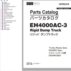 Hitachi EH4000AC-3 Parts Catalog PQFB91-OP1-1