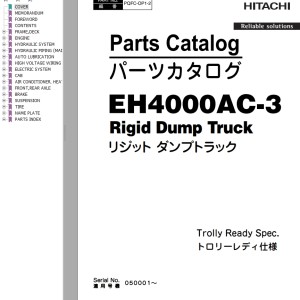 Hitachi EH4000AC-3 Parts Catalog PQFC-OP1-2