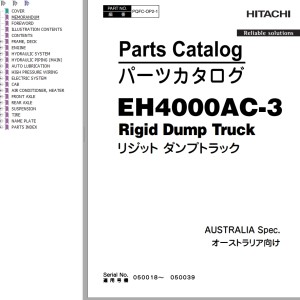 Hitachi EH4000AC-3 Parts Catalog PQFC-OP2-1