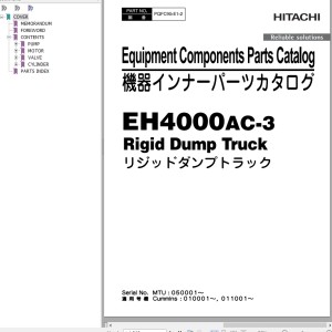 Hitachi EH4000AC-3 Parts Catalog PQFC90-E1-2