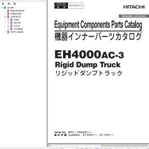 Hitachi EH4000AC-3 Parts Catalog PQFC90-E1-3