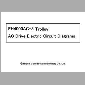 Hitachi EH4000AC-3 Trolley AC Drive Electric Circuit Diagrams 331SJ328113