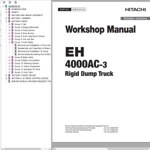 Hitachi EH4000AC-3 Workshop Manual WQFB-EN-03