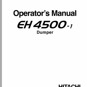 Hitachi EH4500-1 Operator's Manual 10237-00E