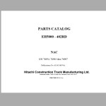 Hitachi EH5000 402RD Parts Catalog 6314316074A