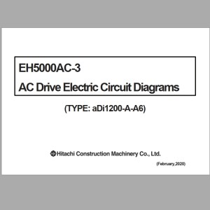 Hitachi EH5000AC-3 AC Drive Electric Circuit Diagrams aDi1200-A-A6