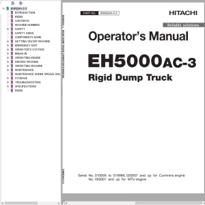 Hitachi EH5000AC-3 Operator's Manual ENMQHA-2-2