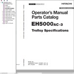 Hitachi EH5000AC-3 Operator's Manual Parts Catalog ENPMQHA-OP4-2
