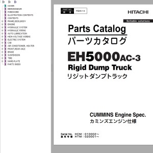 Hitachi EH5000AC-3 Parts Catalog PQHA-1-3