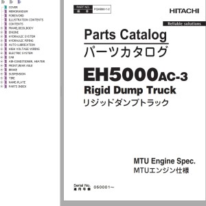 Hitachi EH5000AC-3 Parts Catalog PQHB90-1-2