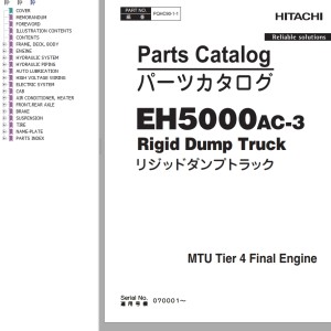 Hitachi EH5000AC-3 Parts Catalog PQHC90-1-1