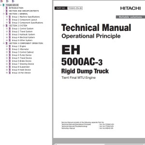 Hitachi EH5000AC-3 Technical Manual TOQHC-EN-00